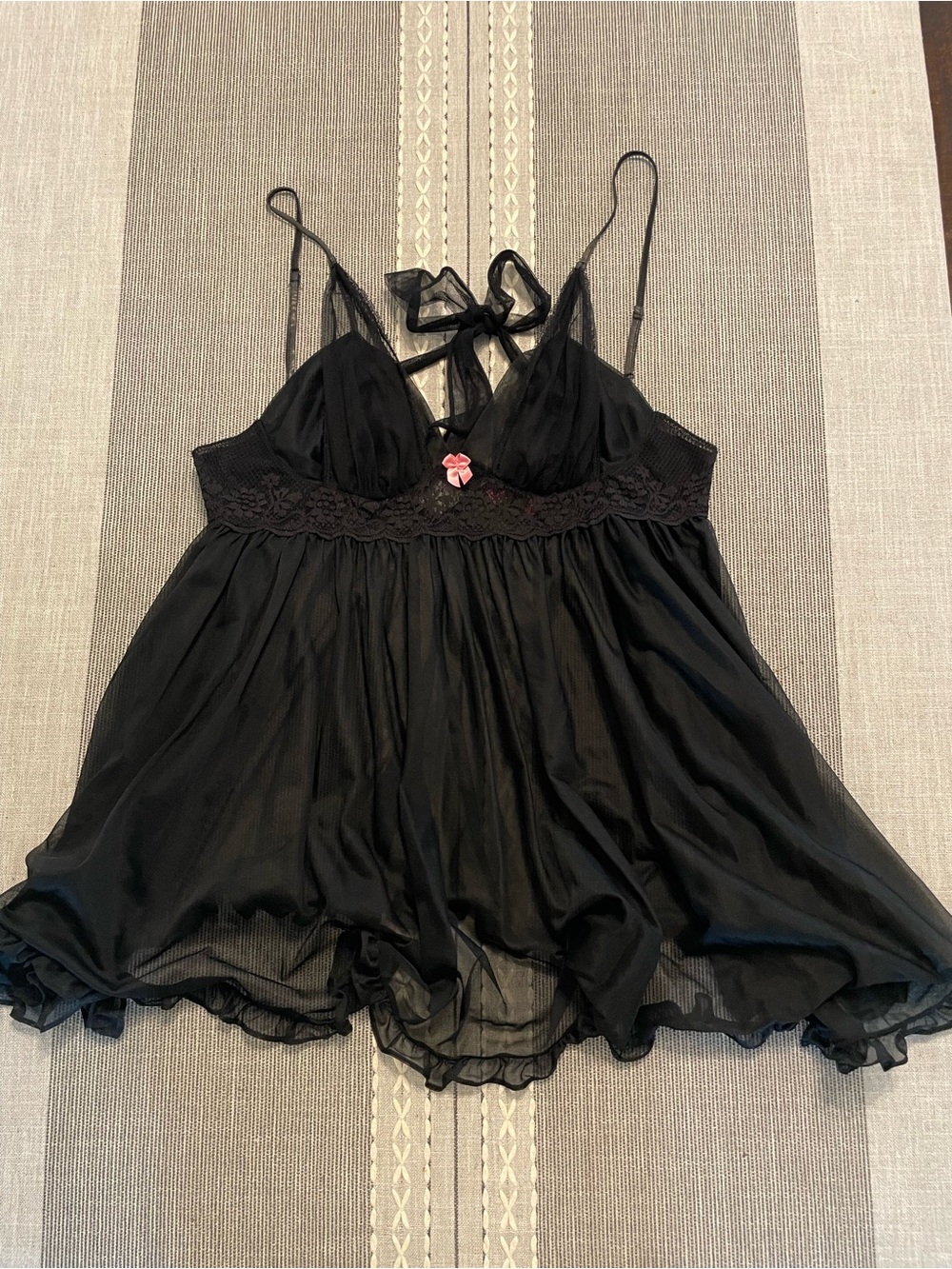 Betsey Johnson Vintage-inspired Sheer Babydoll Nighty